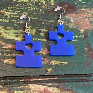 Autism awareness earrings